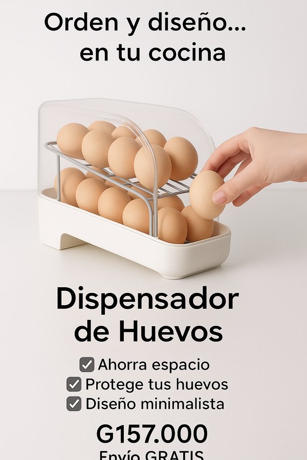 Dispensador De Huevos De 2 Niveles