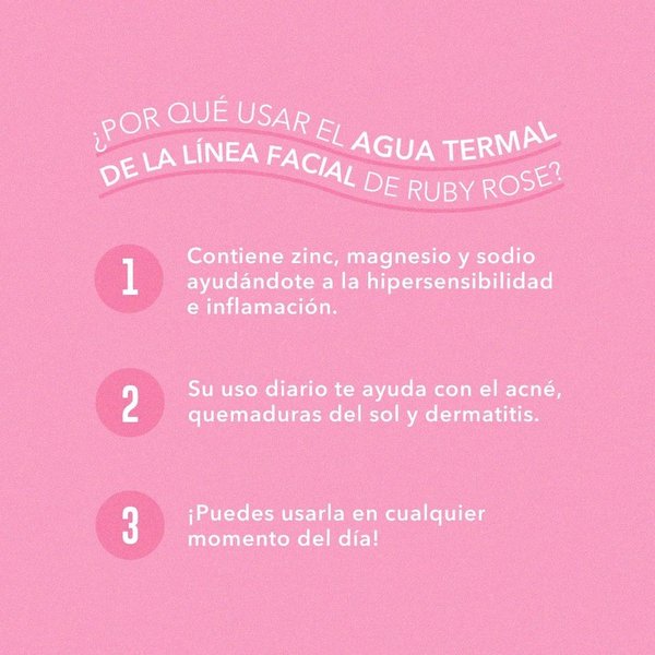 Agua Termal Con Fragancia/ Sin Fragancia 