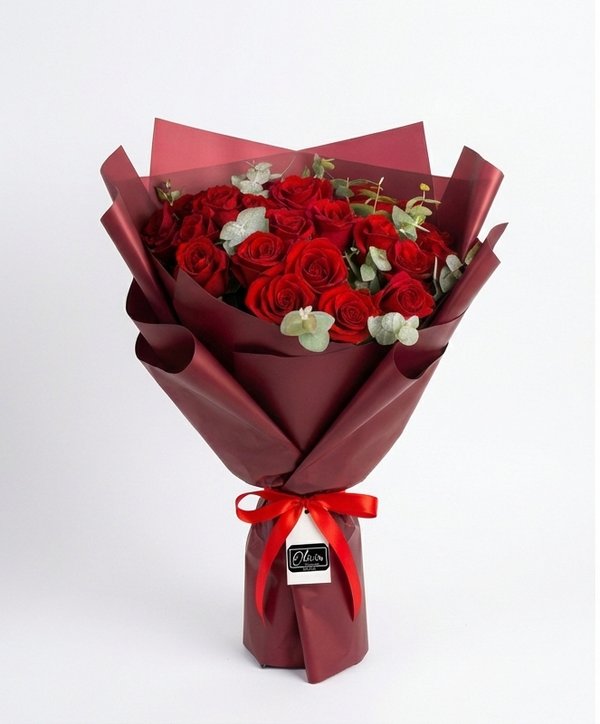 kOREAN RED 20 ROSAS