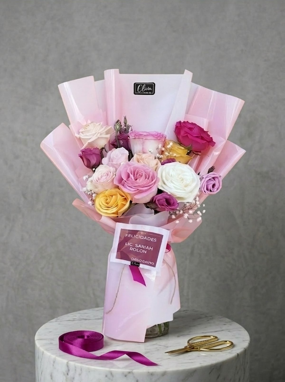 Ramo 8 Rosas Variadas