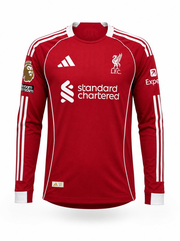 Liverpool FC 25/26 Local Mangas Largas - #10 Mac Allister