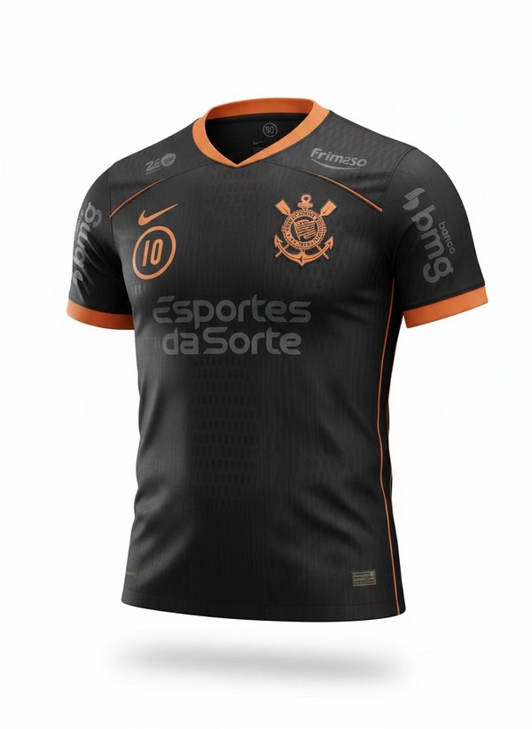 Corinthians Away 2026 Negro #10 Memphis