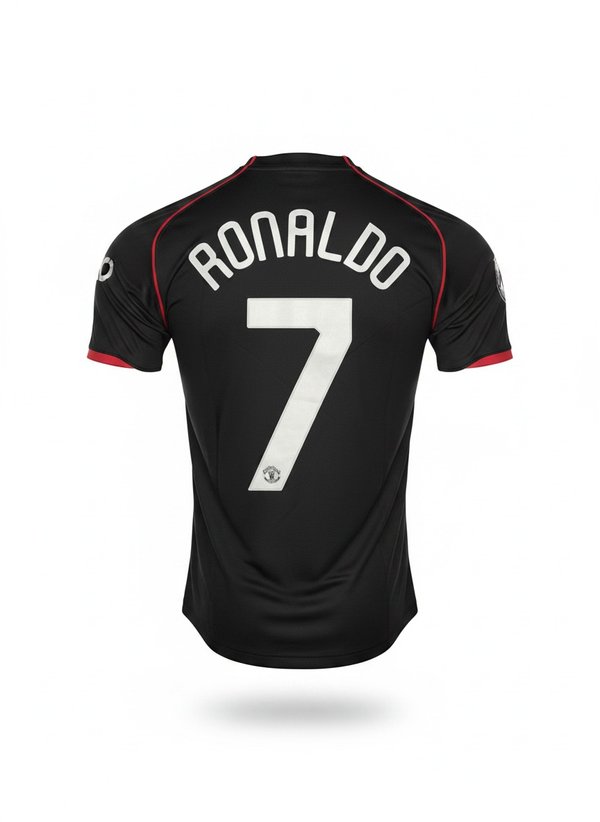 Manchester United Retro 2008 Negro #7 Ronaldo