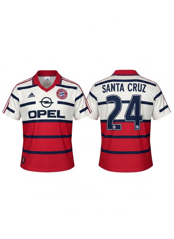 Bayern Munich Retro 1997 #24 Roque Santa Cruz 