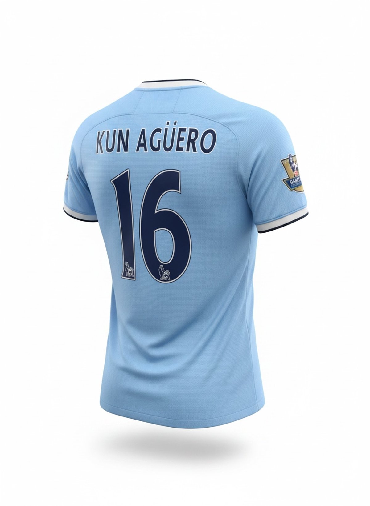 Manchester City Retro 2014/15 #16 Kun Aguero  - 2