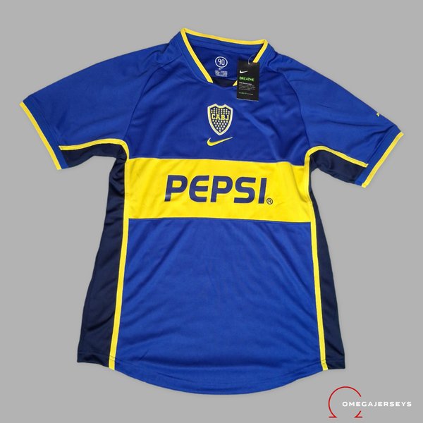 Jersey Retro Boca Juniors 2002 #10 Riquelme
