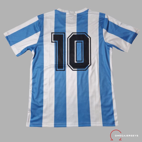 Jersey Retro Argentina 1986 #10 Maradona