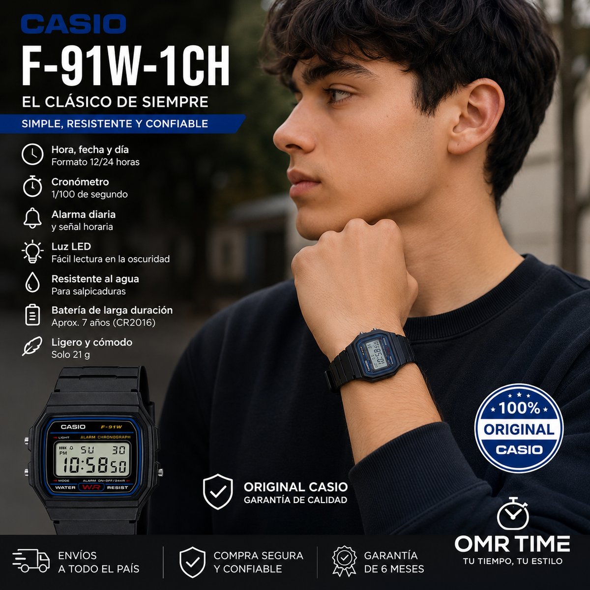 RELOJES CASIO F-91W  - 5