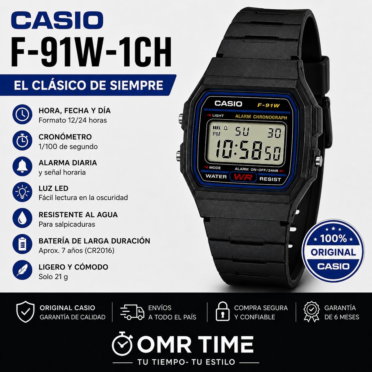 RELOJES CASIO F-91W  - 4
