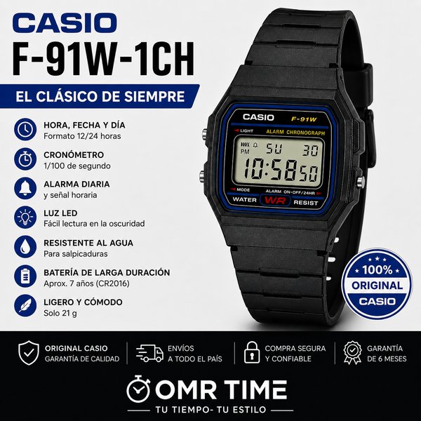 RELOJES CASIO F-91W