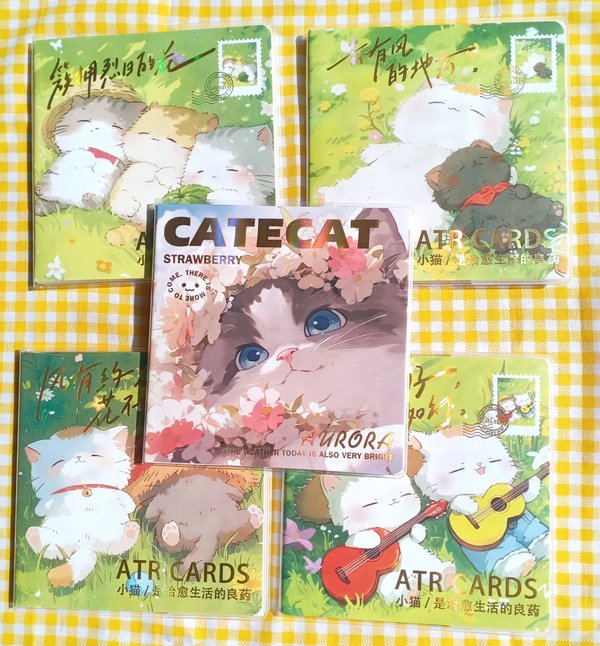 Libreta de gatitos cuadrada