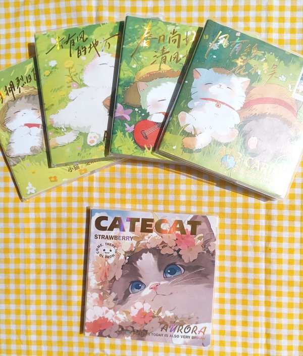 Libreta de gatitos cuadrada