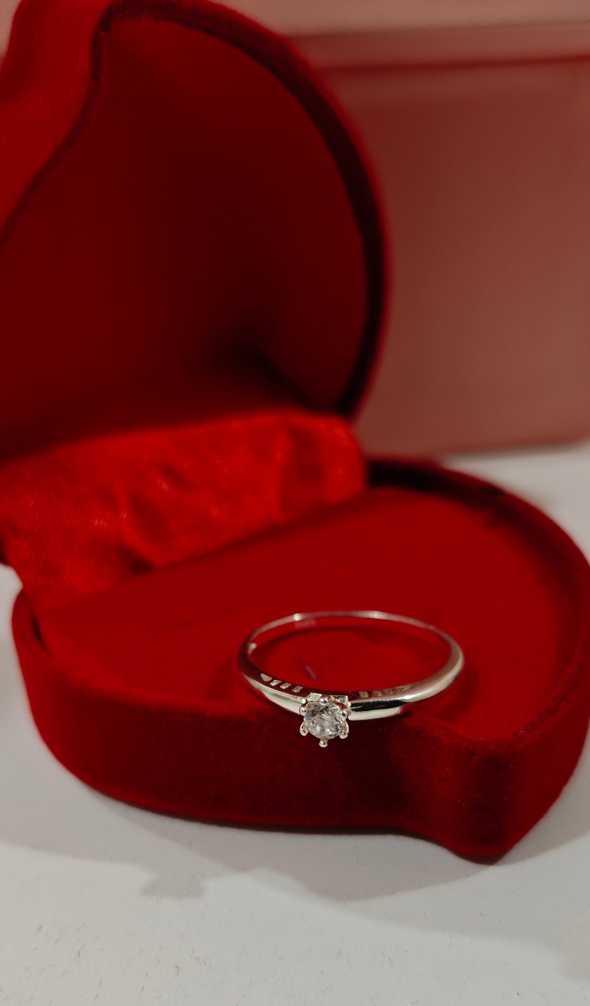 Anillo de compromiso PLATA 925 - 3