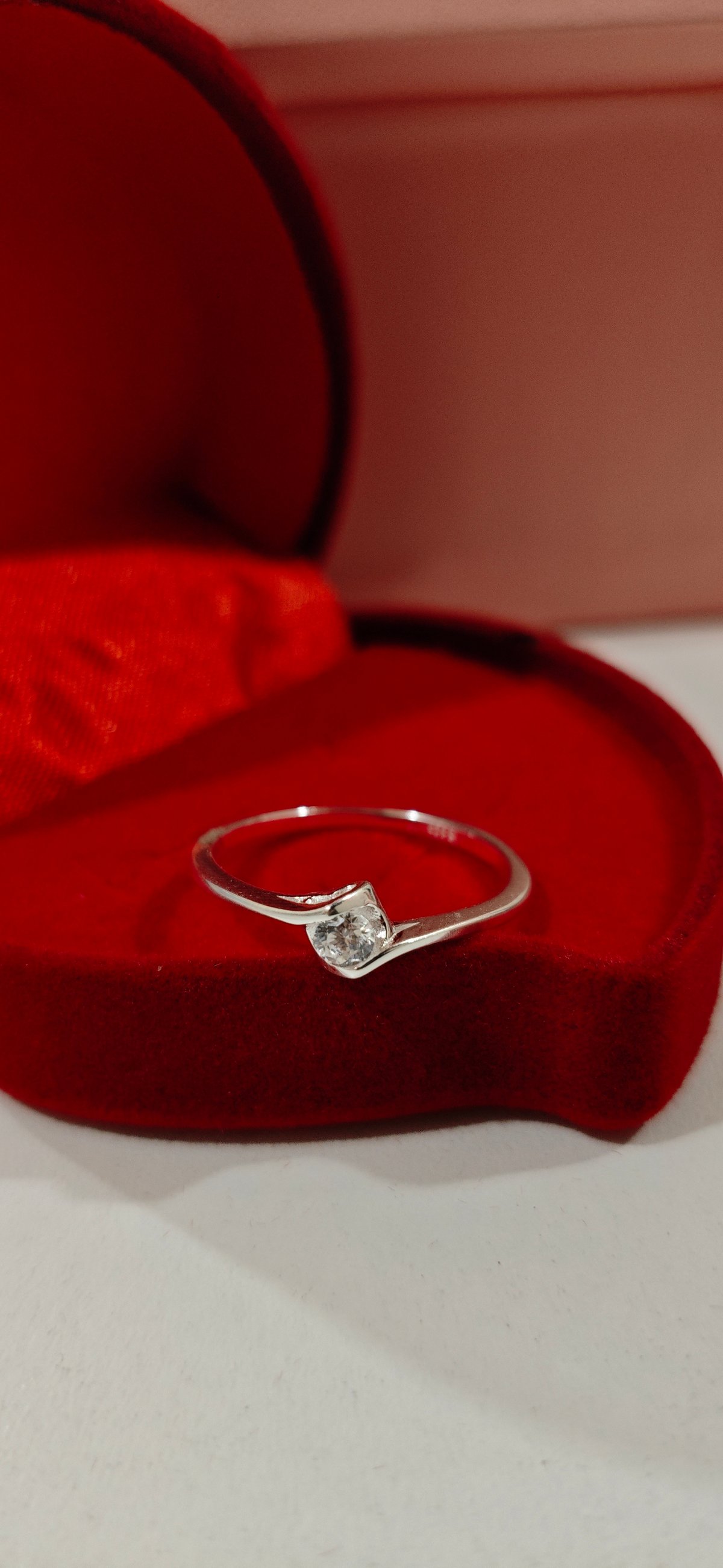 Anillo de compromiso PLATA 925 - 3