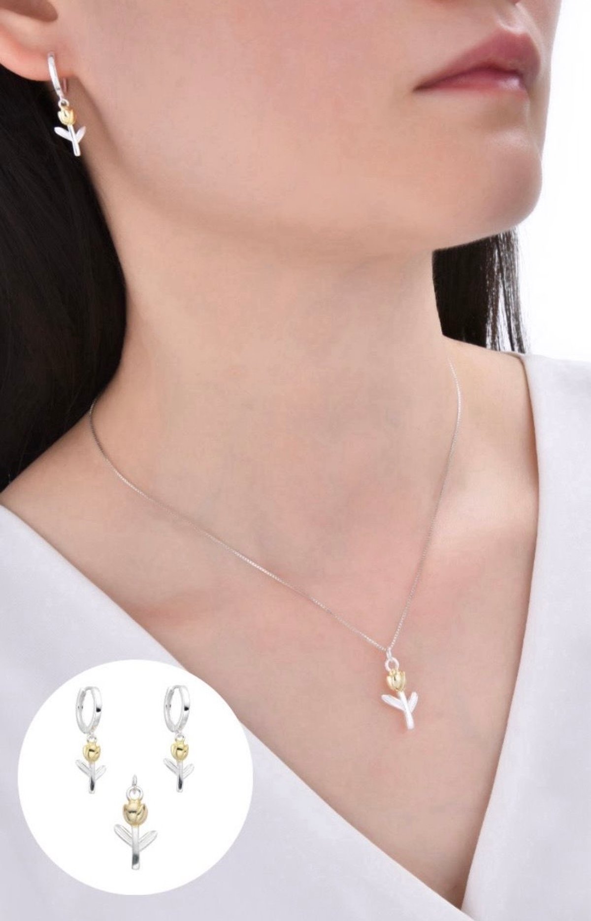 Set tulipanes amarillo