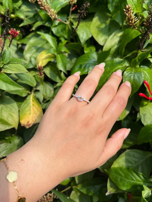 Anillo Corazón de colores 