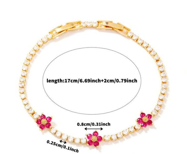 Pulsera triple florcita