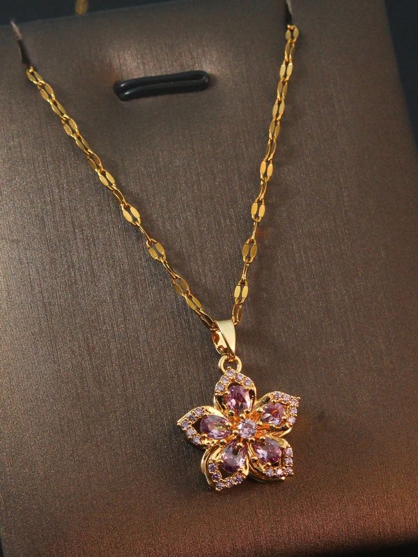 Cadenita flor giratoria
