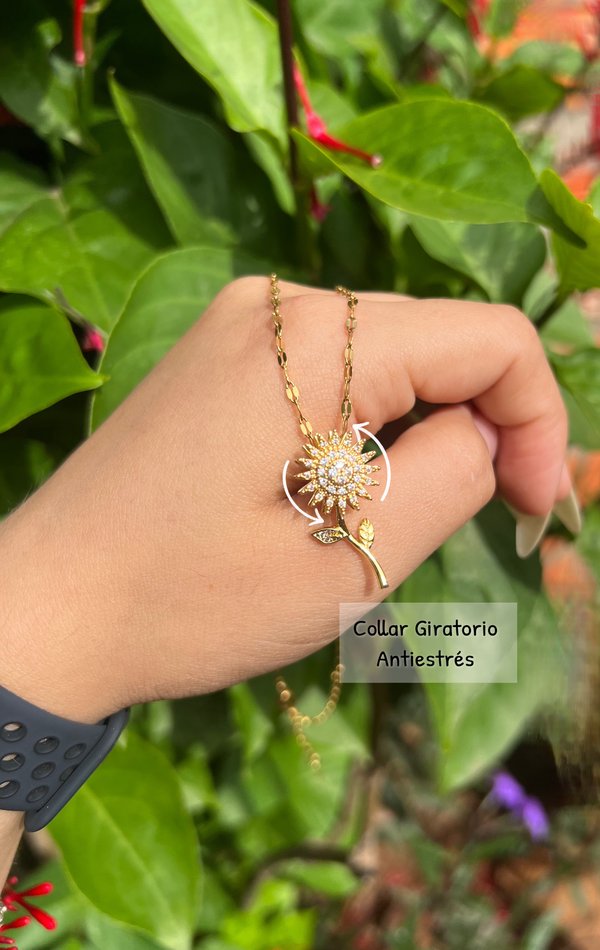 Cadenita girasol giratorio