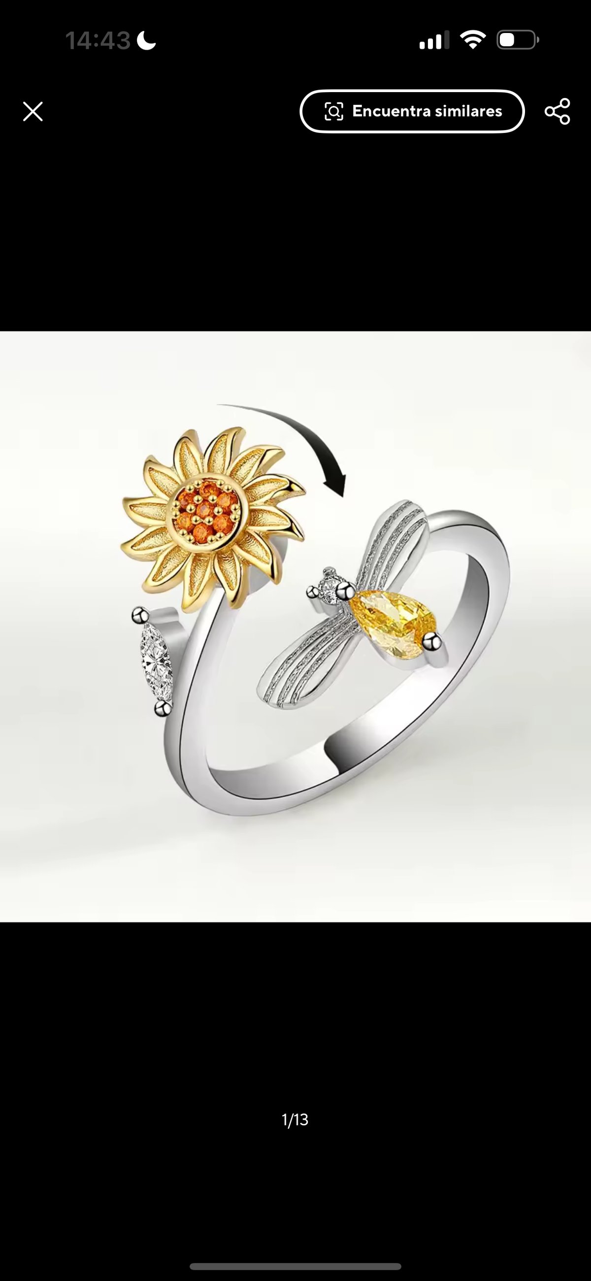 Anillo Girasol 