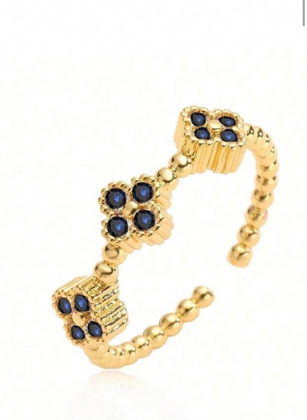 Anillo trébol Golden 