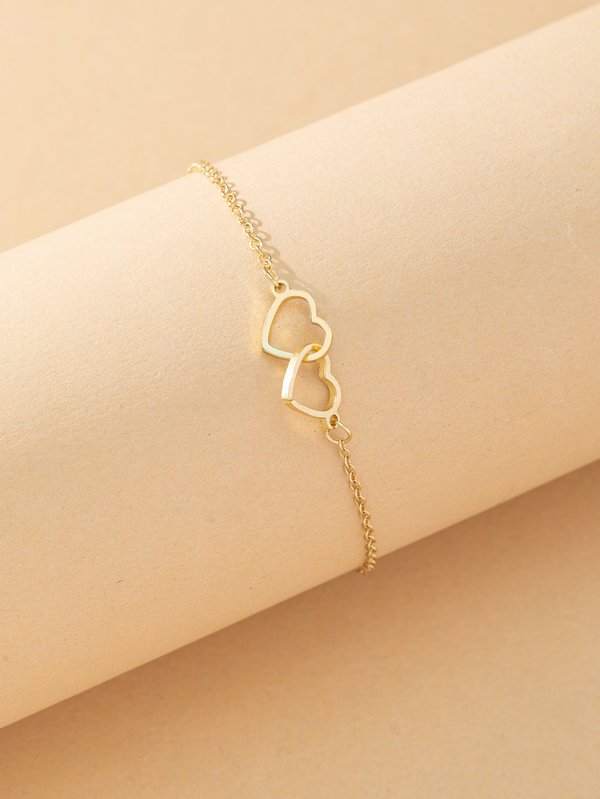 Pulsera con adorno de corazón 