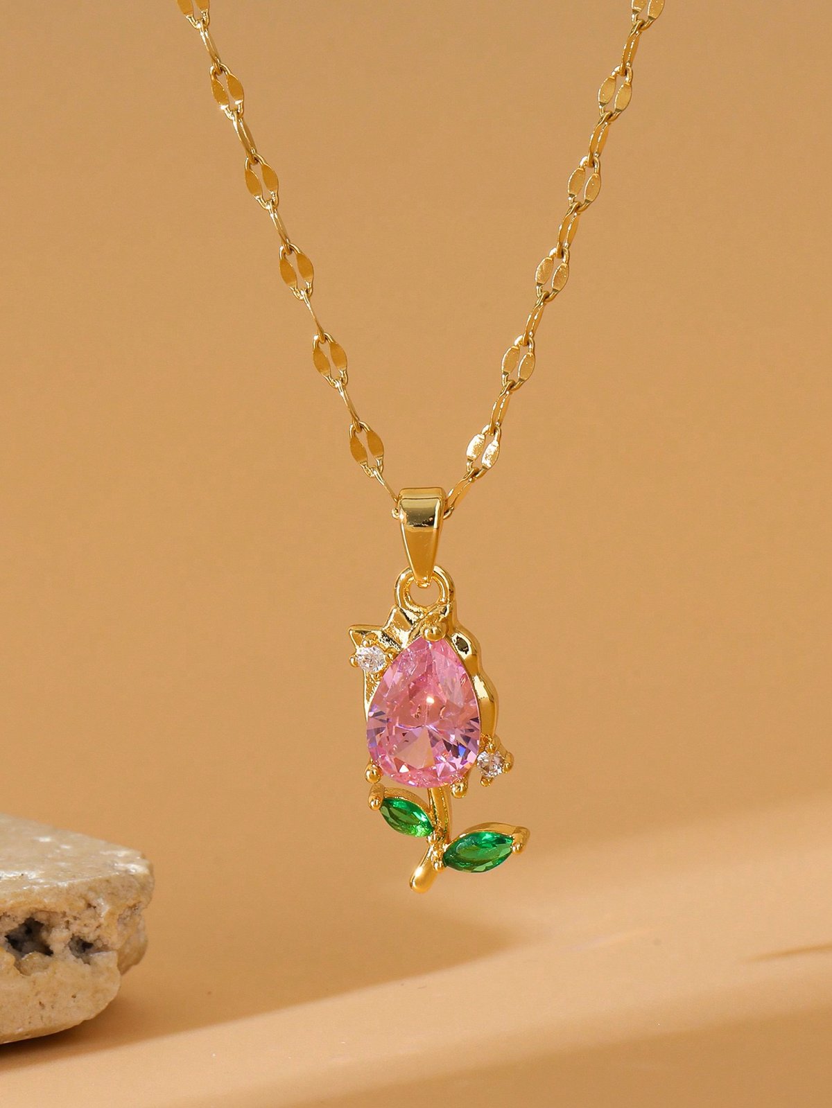 Cadenita tulipán rose 🌷