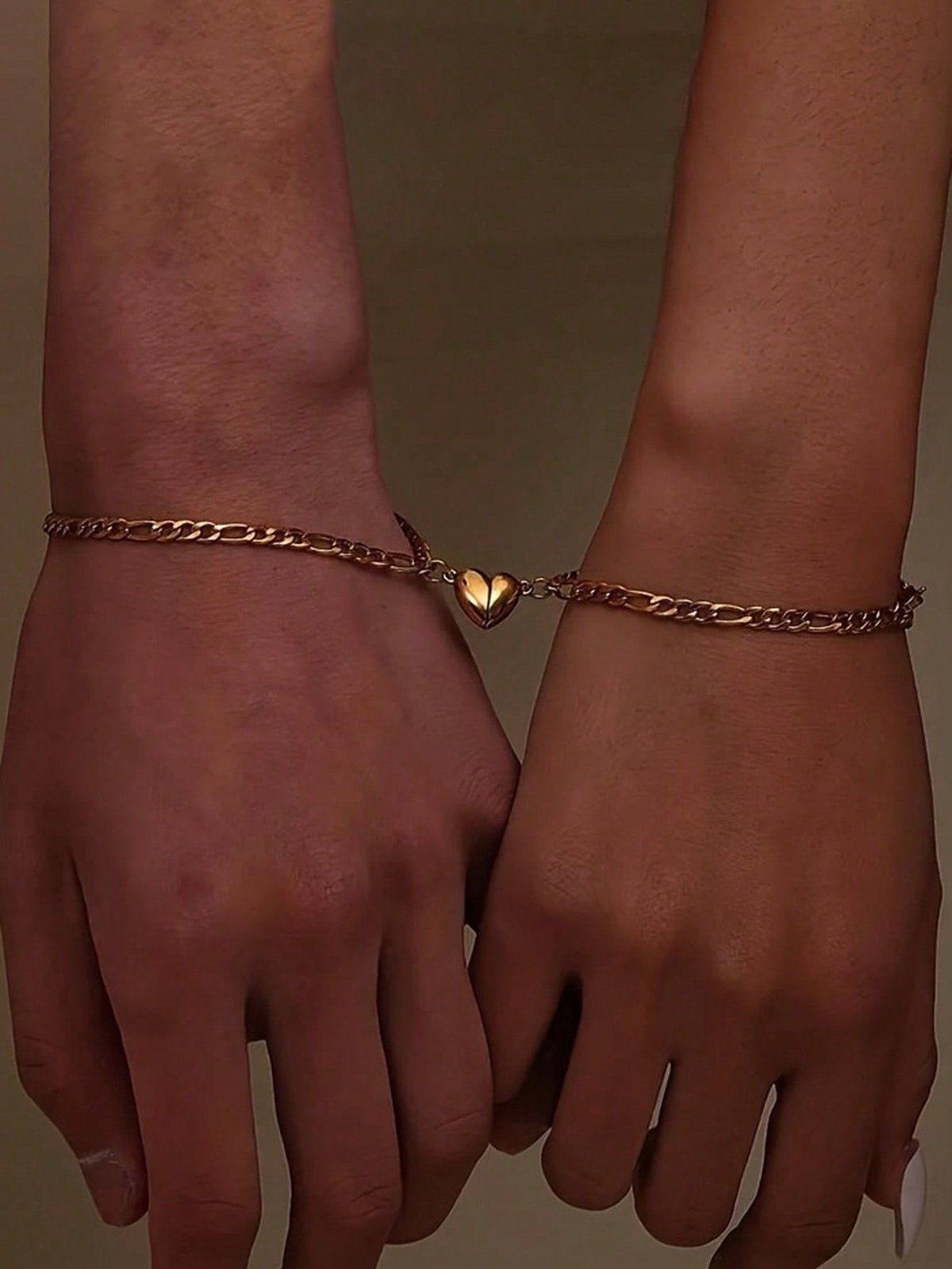 Pulsera para compartir corazón 