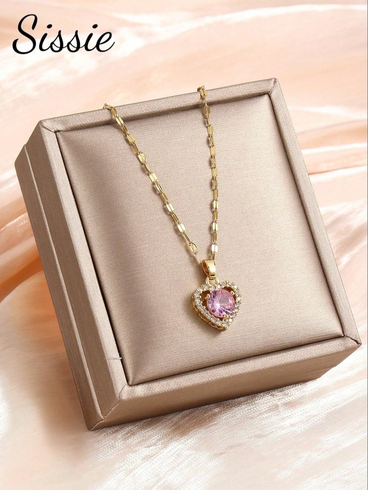 Cadenita corazón cristal