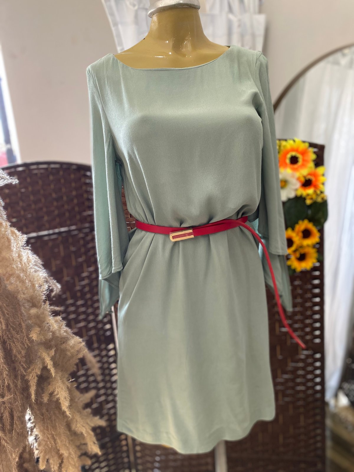 Vestido, manga abierta