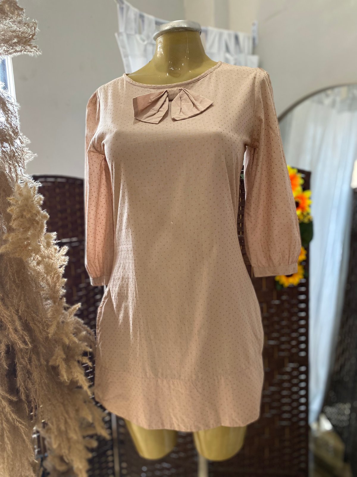 Vestido detalle moño 