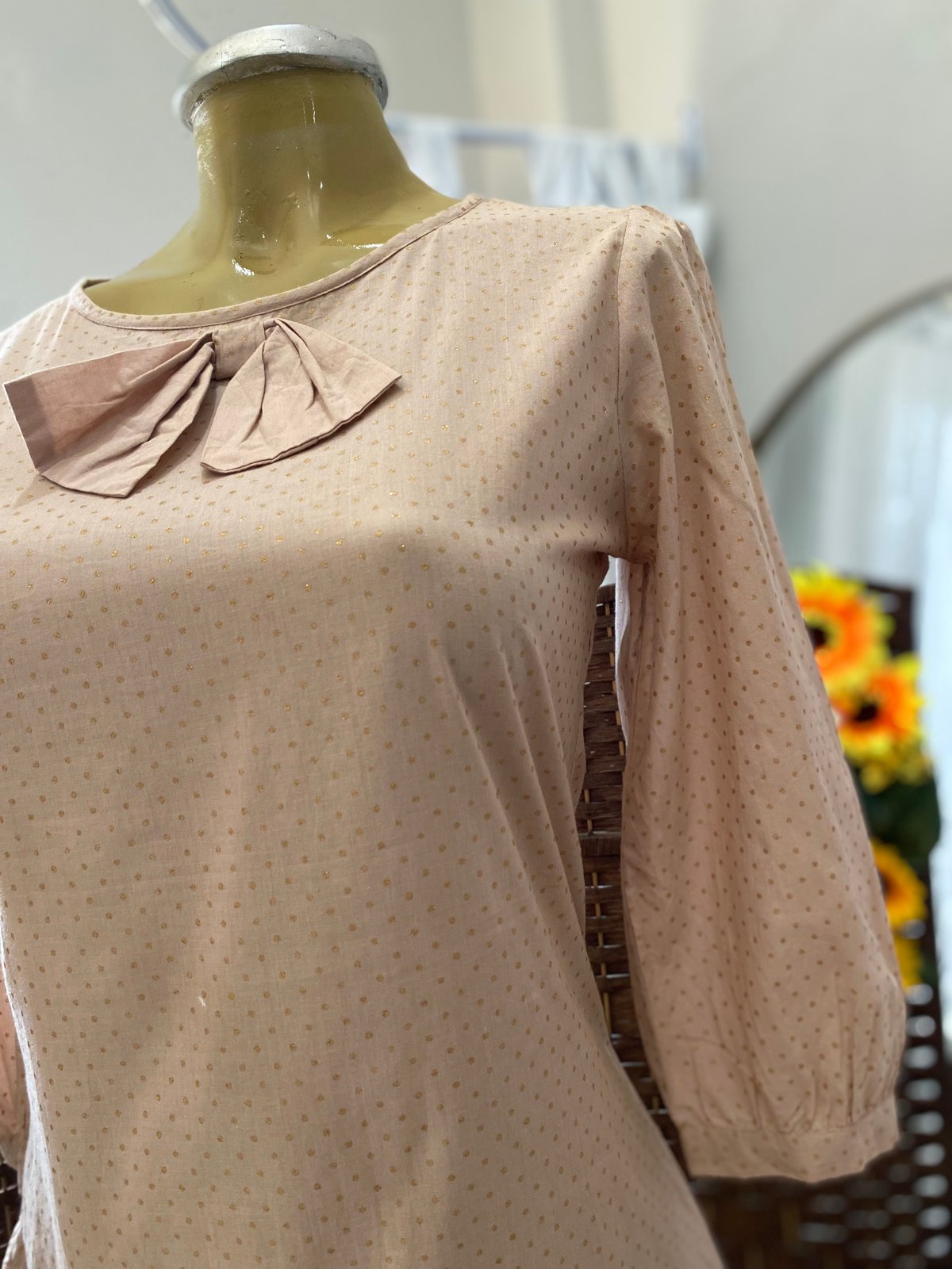 Vestido detalle moño 