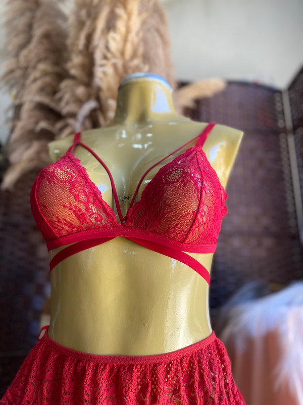 ❤️‍🔥Conjunto de lencería 3 piezas❤️‍🔥