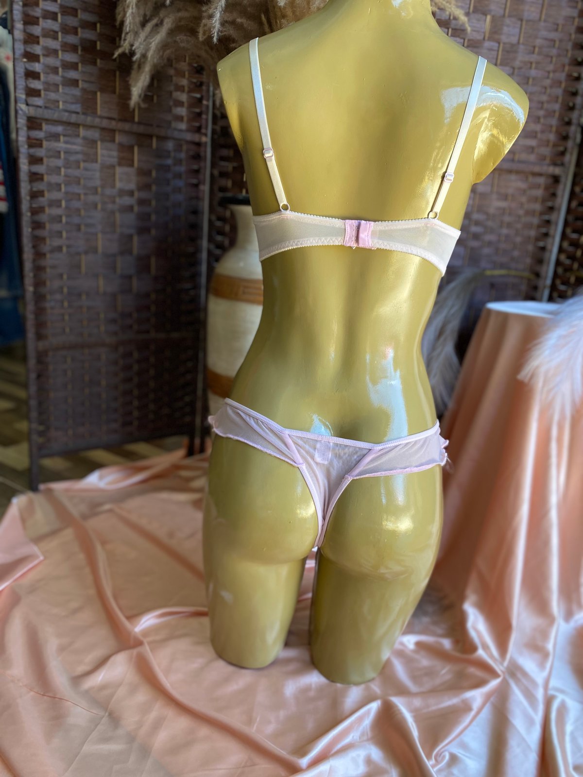 ✨Conjunto de lencería+ bata Satinada✨ - 5