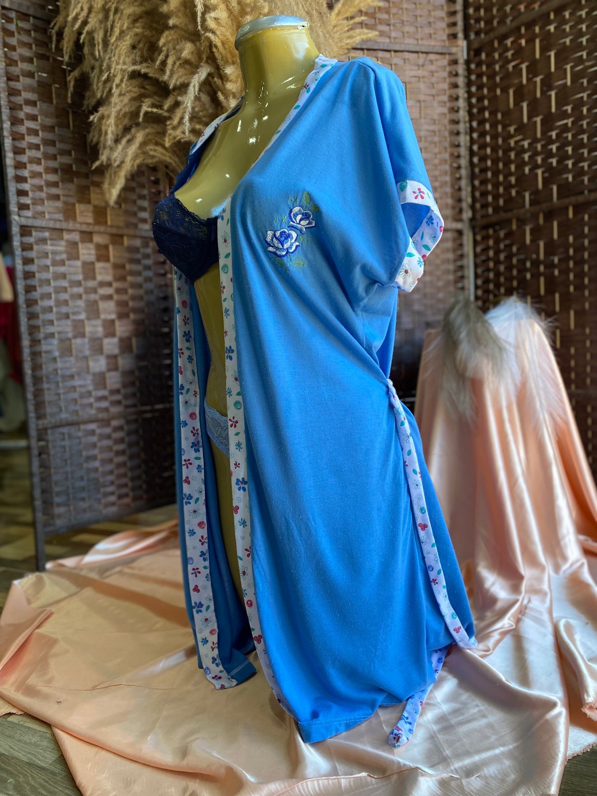 🩵Set de salto de cama+conjunto en lencería🩵 - 3