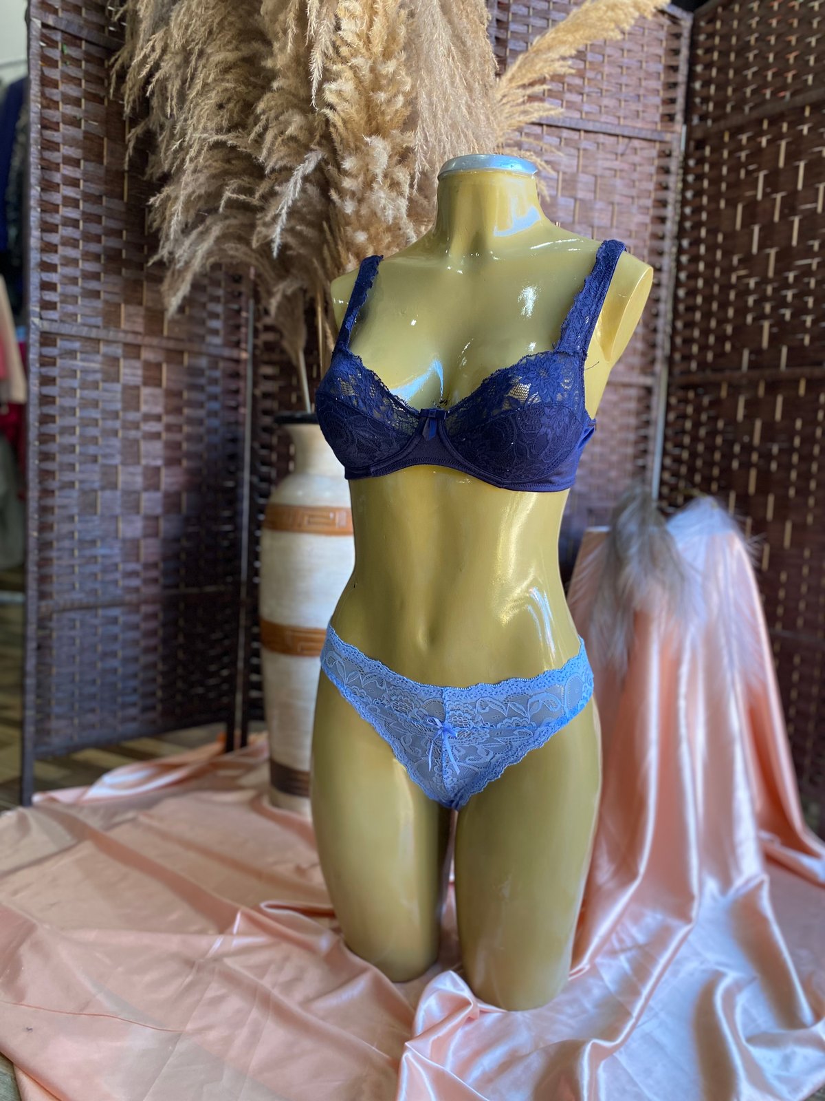 🩵Set de salto de cama+conjunto en lencería🩵 - 5