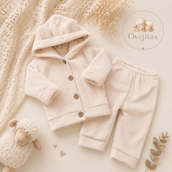 Conjunto Abrigo Teddy Premium – 2 Piezas 