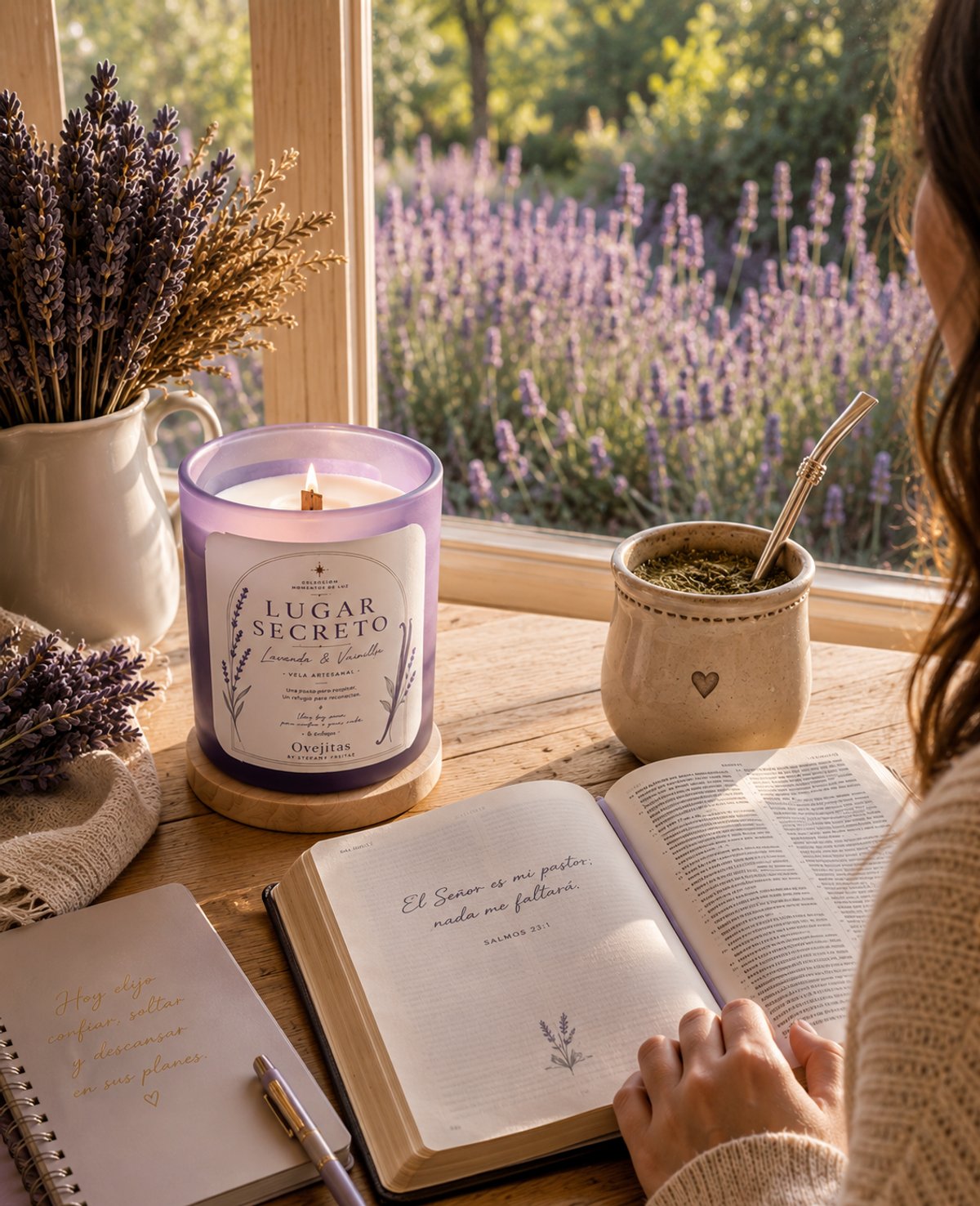 Vela Aromática y ecológica Lavanda&Vainilla 130g - 4