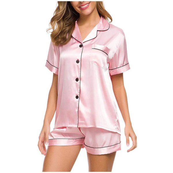 Pijama americano camisa abotonada y short.