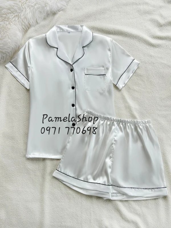 Pijama americano camisa abotonada y short.