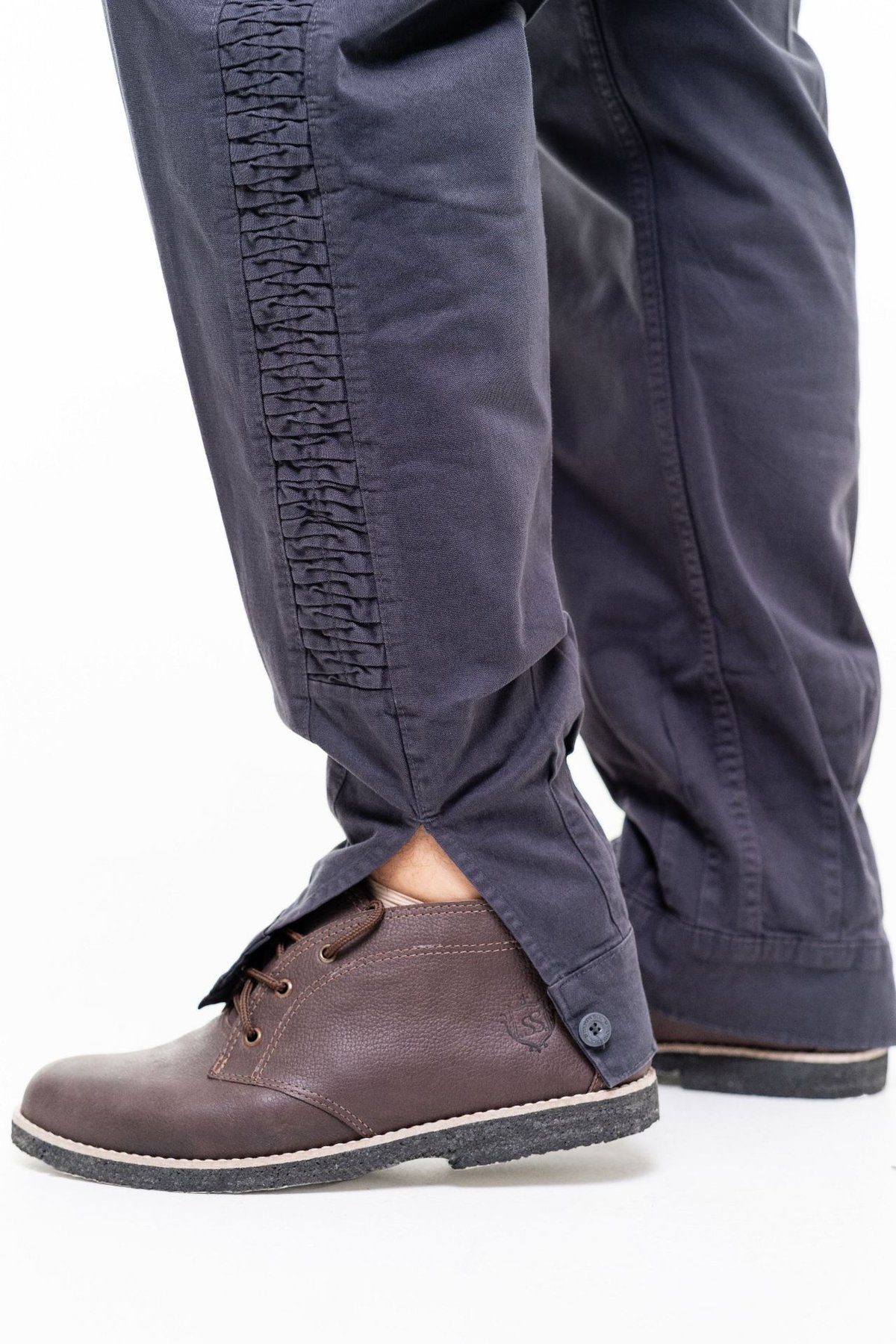 Bombacha Masculina Montaria com Elastano e Favos - Cor Grafite - 4