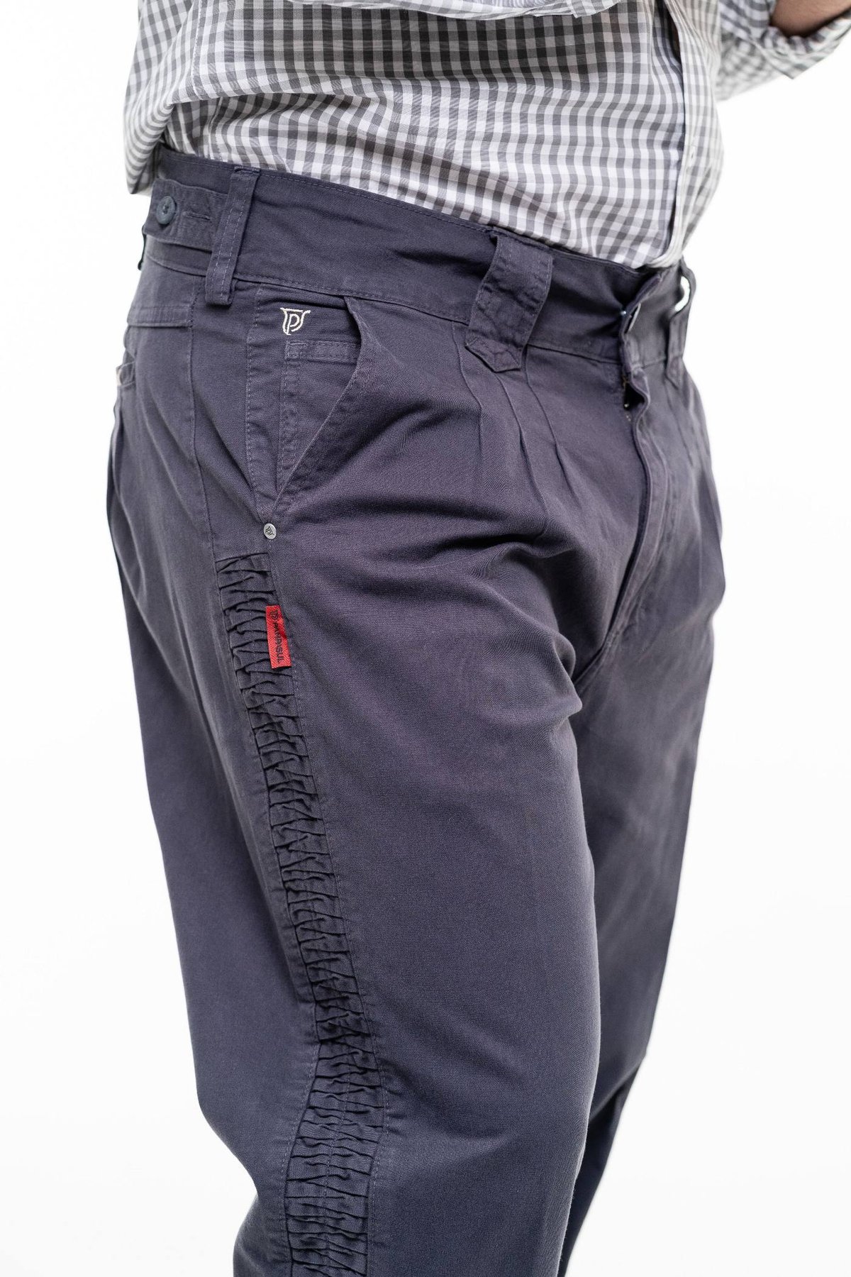 Bombacha Masculina Montaria com Elastano e Favos - Cor Grafite - 2