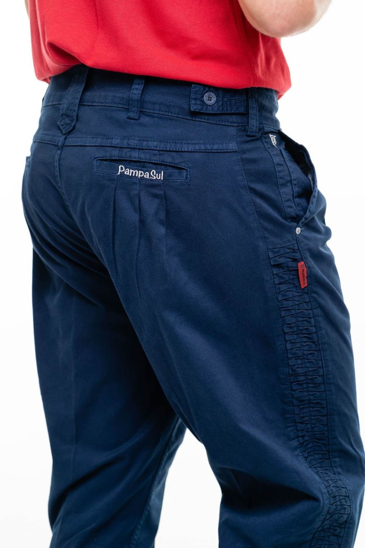 Bombacha Masculina Montaria com Elastano e Favos - Cor Azul Marinho - 4