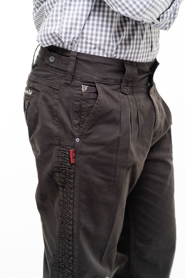 Bombacha Masculina Montaria com Elastano e Favos - Cor Verde Musgo