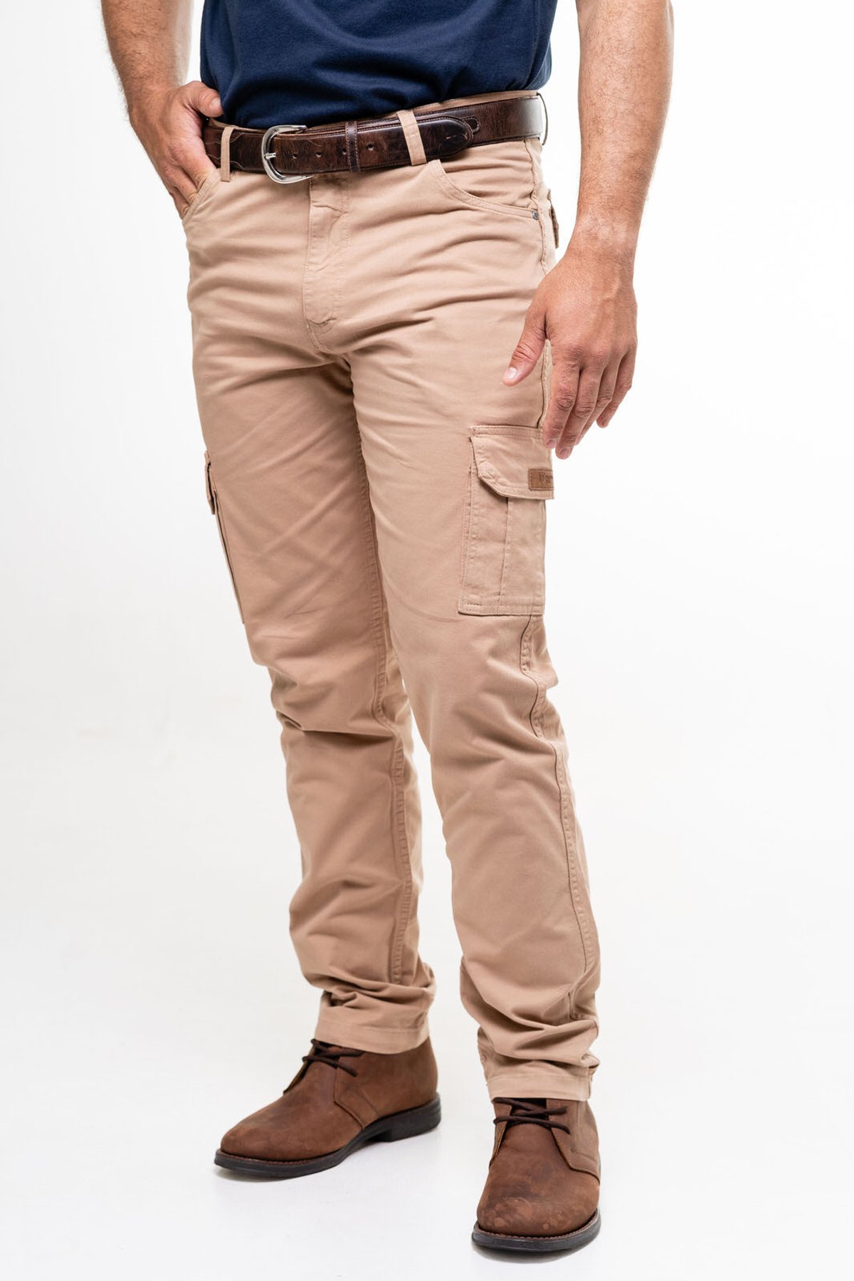 Pantalón Cargo Masculino - 25807 - Color Café con Leche - 2