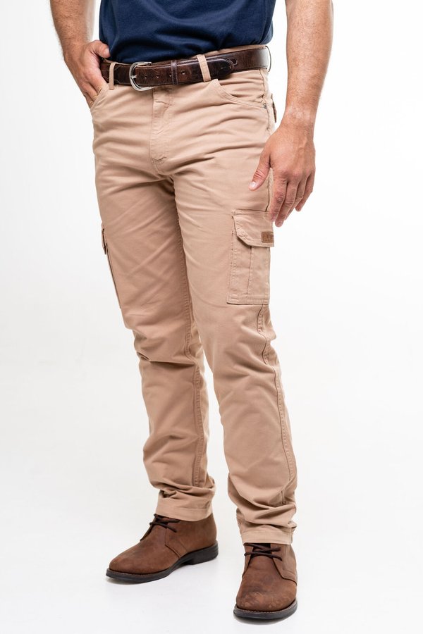 Pantalón Cargo Masculino - 25807 - Color Café con Leche
