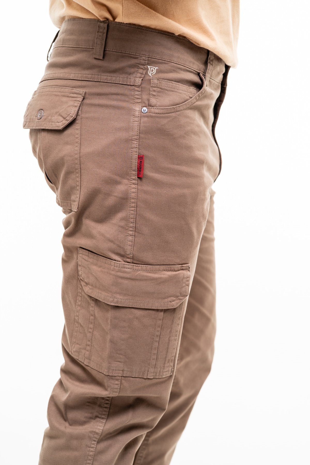 Pantalón Cargo Masculino - 25807 - Color Marrón Oscuro - 5