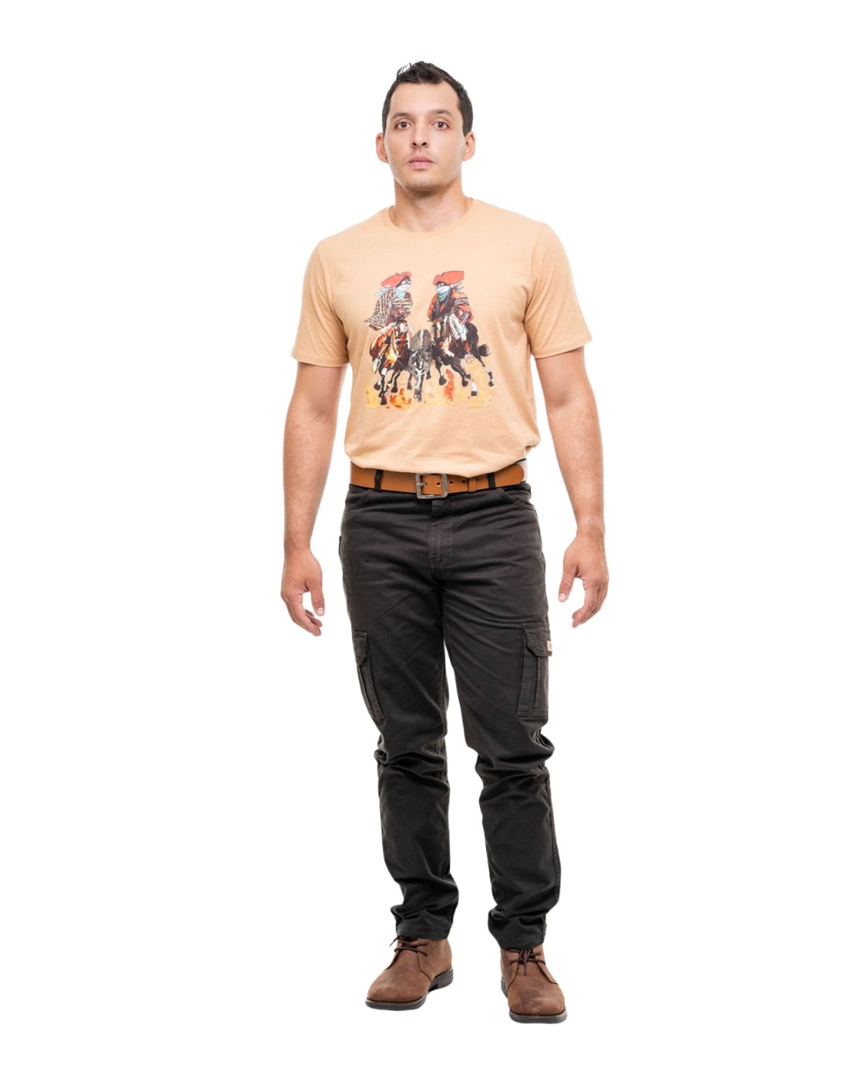 Pantalón Cargo Masculino - 25807 - Color Verde Musgo - 2