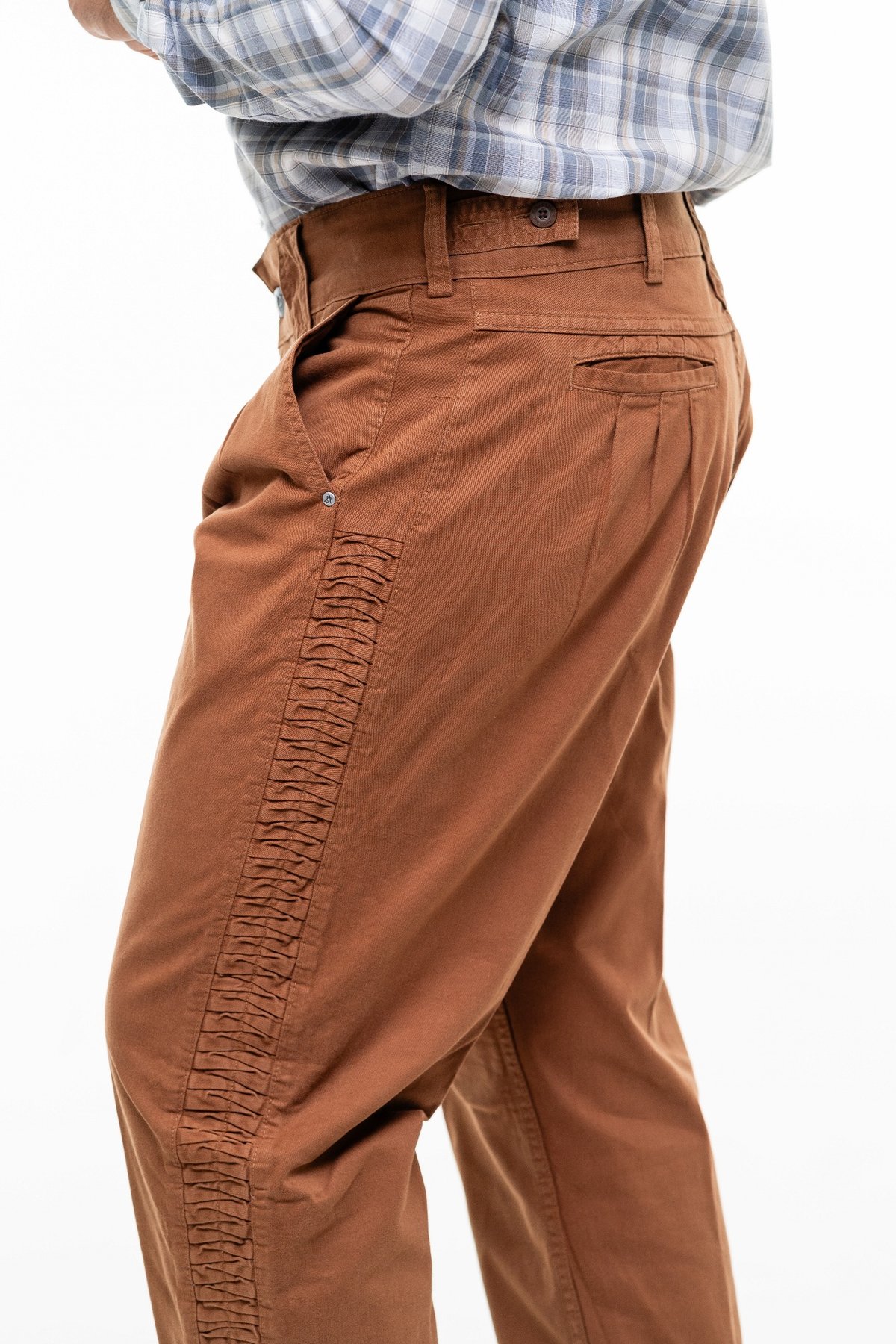 Bombacha Masculina Montaria com Elastano e Favos - Cor Camurça - 4