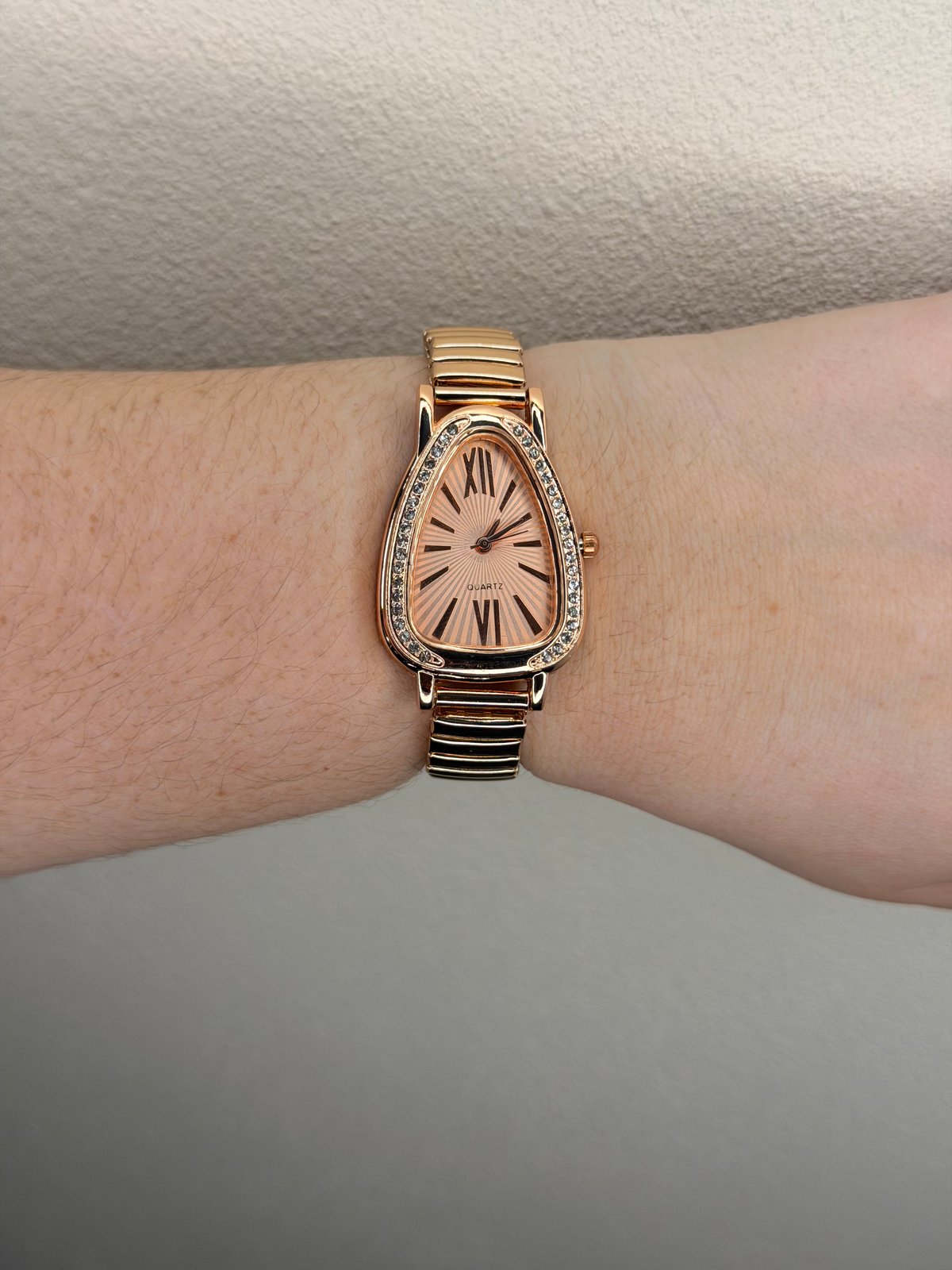 Reloj Rose Gold Gota elástico   - 3